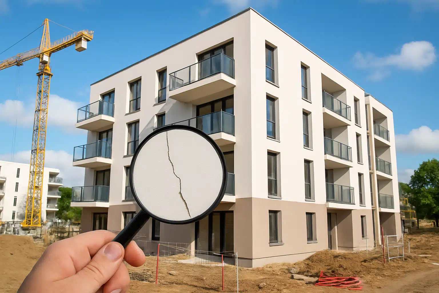 Inspection des vices cachés lors de la réception d'un appartement neuf à Nantes avant livraison